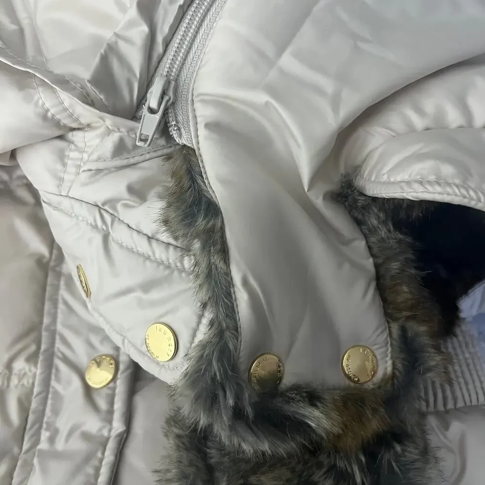 Laundry By Design Faux Fur Hooded Puffer Parka Jacket Size S - Picture 8 of 14